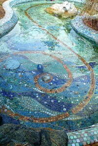 "jewel pond" mosaic wading pool detail. Photo credit: NoMo, LLC.