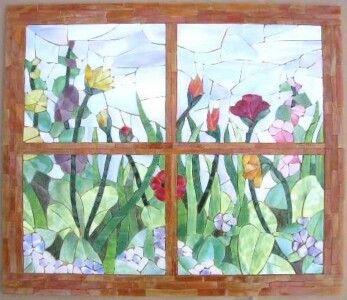 "spring garden" kitchen backsplash